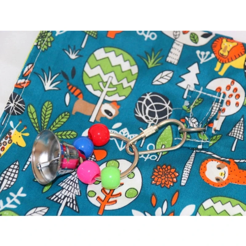 Anti-risco pássaro protetor ombro capa anti-pássaro cocô almofada ombro protetor xale com sino brinquedo para pássaro