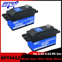 SPT 12KG 4412LV 180 ° 210 ° 320 ° 360 ° Serwo Metal Gear Cyfrowe ramię 25T do gąsienic RC SCX10 TRX4 Drift 3D Fix-Wing Część robota