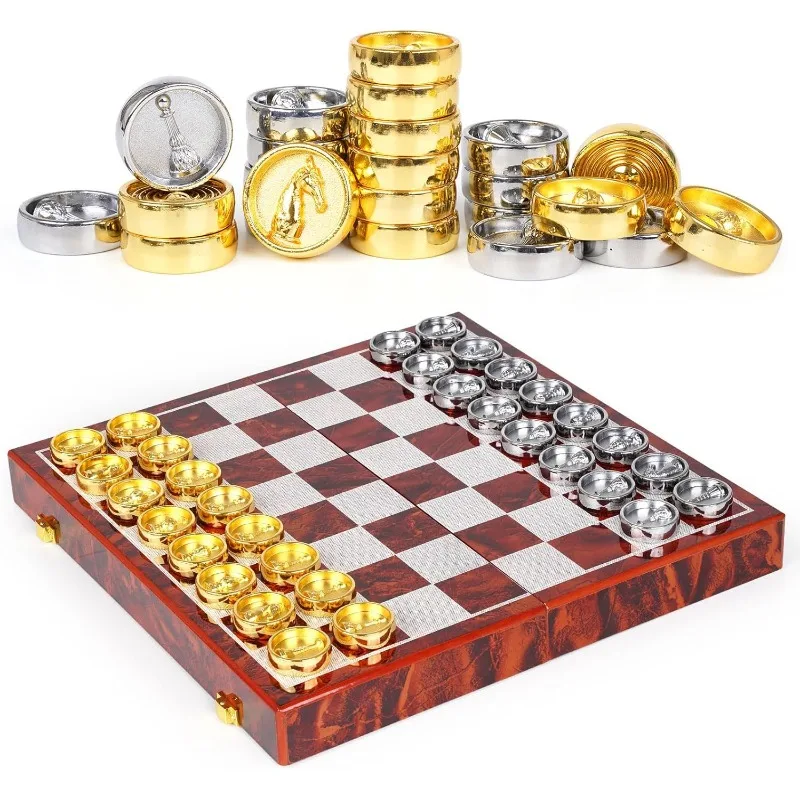 premium-metal-chess-set-luxury-pieces-foldable-2-in-1-board-game-for-adults-collectors