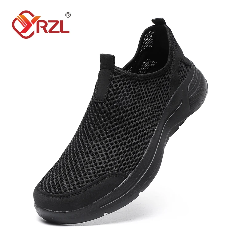 

YRZL мужские кроссовки с дышащей сеткой, мужские летние легкие прогулочные спортивные нескользящие удобные лоферы для мужчин