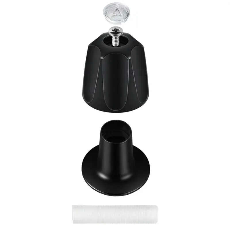 B23B Replacement Faucet Handles- Matte Black 3-Handle Wall Mount Kit For Price Pfister Verve Tub Bathtub Faucet