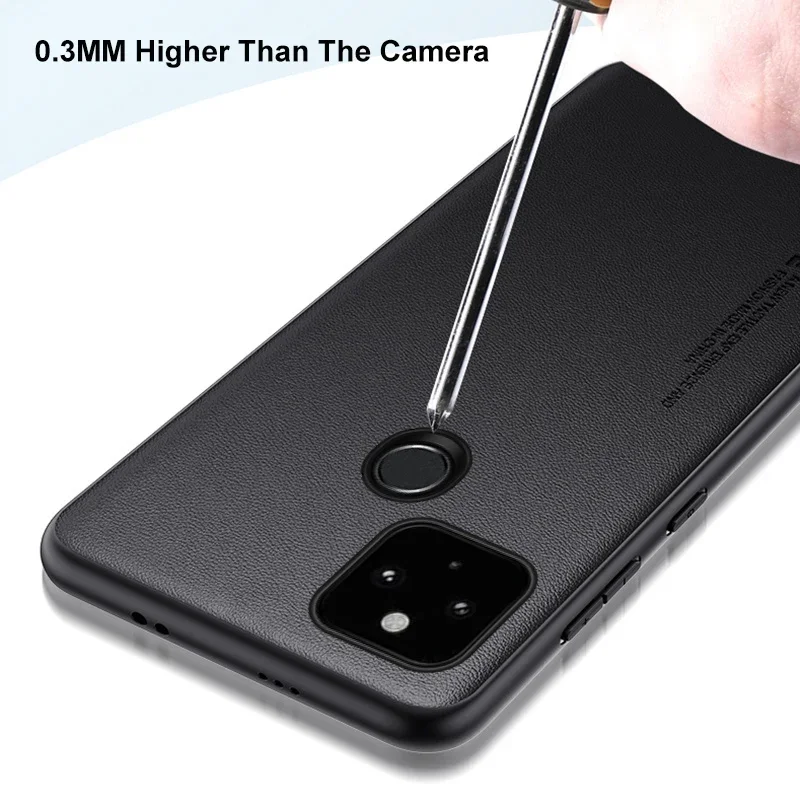 For Google Pixel 4A 4G Pixel5 Coque Luxury PU Leather Case For Google Pixel 5 5A 4A 5G Back Cover Silicone Protection Phone Case