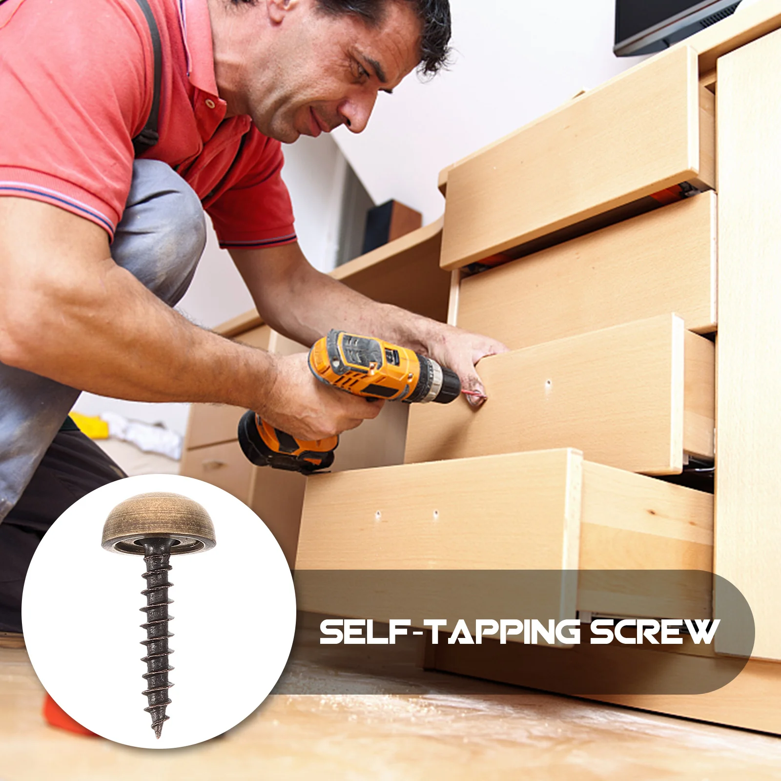 

8Pcs Decorative Caps Cover Nails Fasteners Mirror Screws Brass Widely Used Mirrors Tables Wardrobes Glass Sign