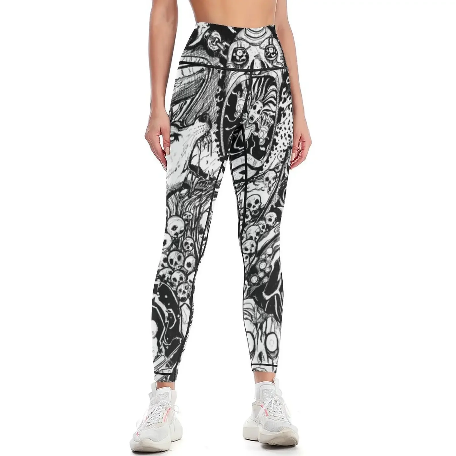 

Macabre Nightmares Leggings sport legging Women sportwear for fitness trousers Womens Leggings