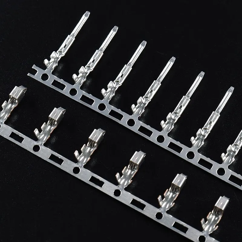 Frio pressionado Terminal Plug, macho e fêmea pressão fio cabeça, Primavera par, adequado para Shell SM, SM2.54