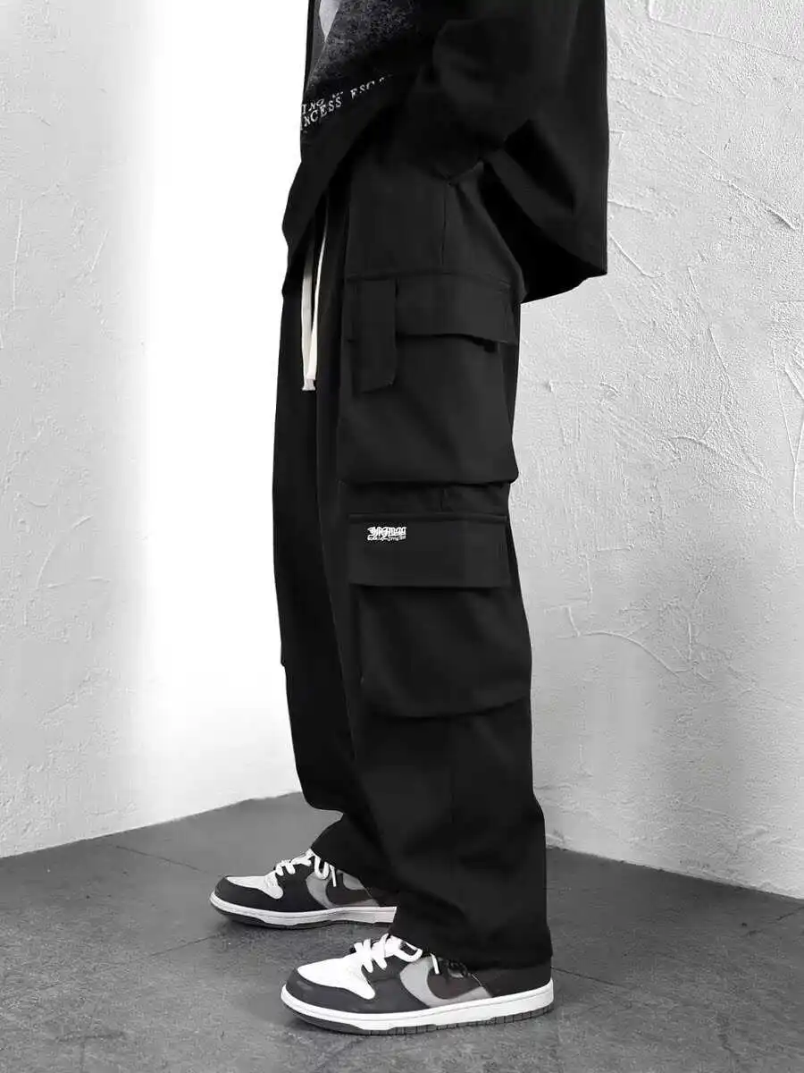 

American Retro Work Pants Men's Summer Thin Loose Casual Harlan Long Trousers Straight Leg Casual Pants Youth Vitali Sle