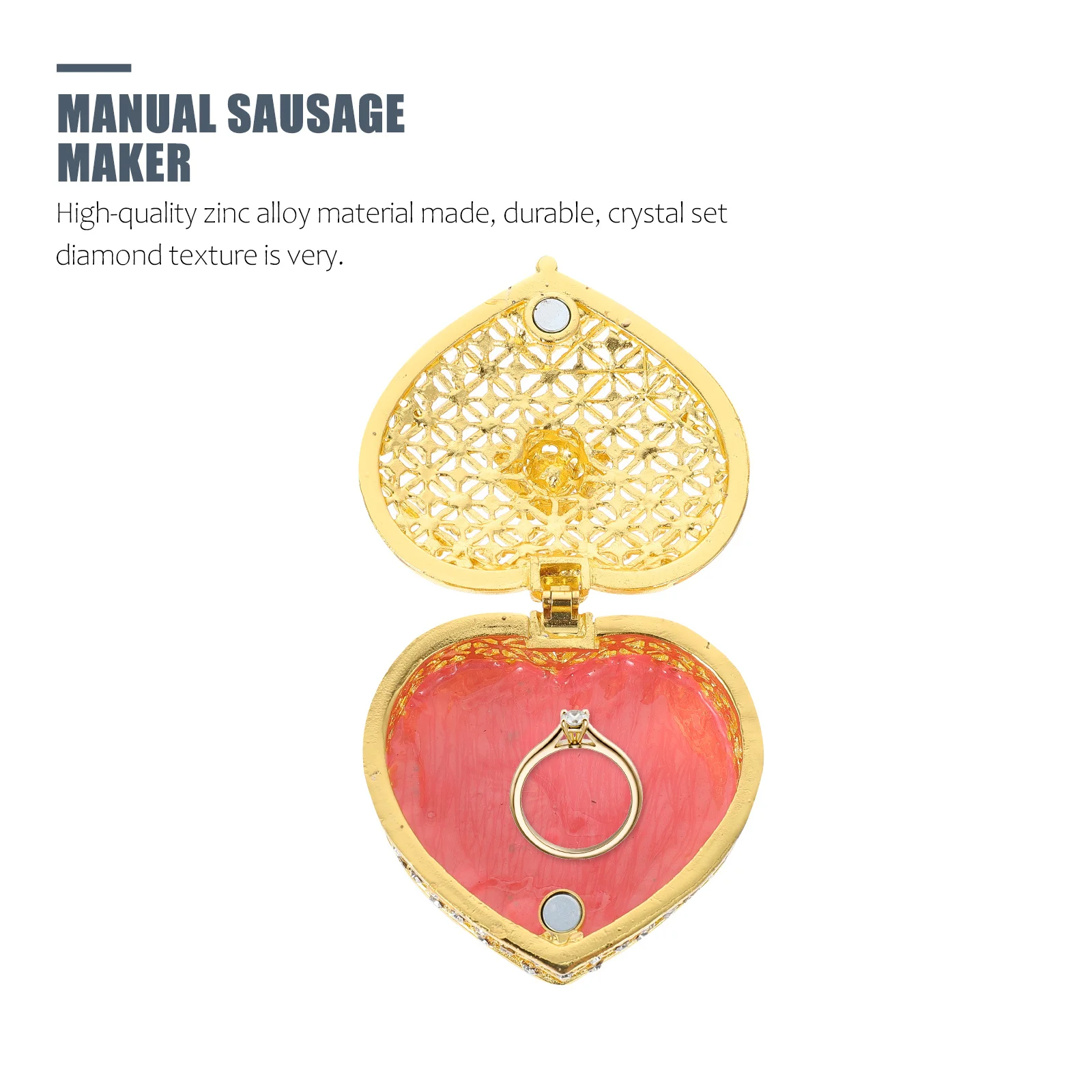 Heart-Shaped Earring Case Exquisite Necklace Box Jewelry Storage Supply Bedroom Living Room Dormitory Decorative Organizer