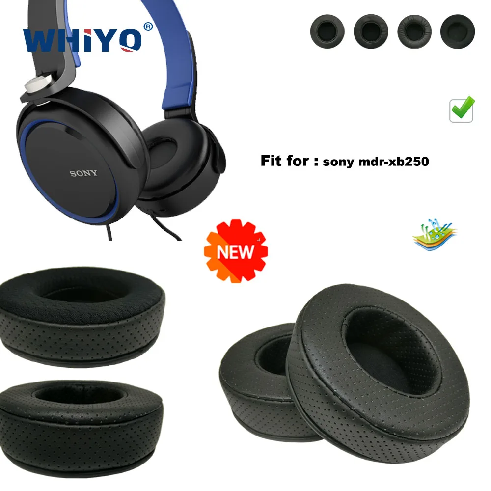 

New upgrade Replacement Ear Pads for Sony MDR-xb250 Headset Parts Leather Cushion Velvet Earmuff Headset Sleeve Cover