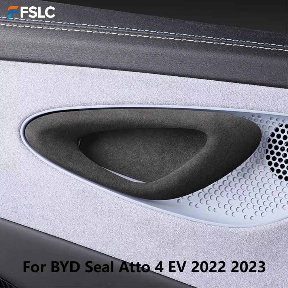 

⭐Genuine⭐ Alcantara Suede Inner Door Handle Cover Trim For BYD Seal Atto 4 EV 2022 2023 2024 Interior Accessories Upgrade