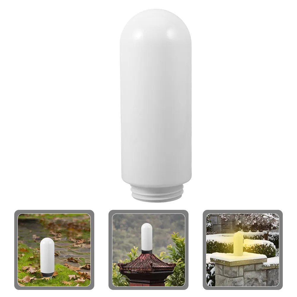 2Pcs Waterproof Acrylic Outdoor Lampshade Replacement White Tall Cover for Garden Porch Patio Globe Lights Garden Lampshade