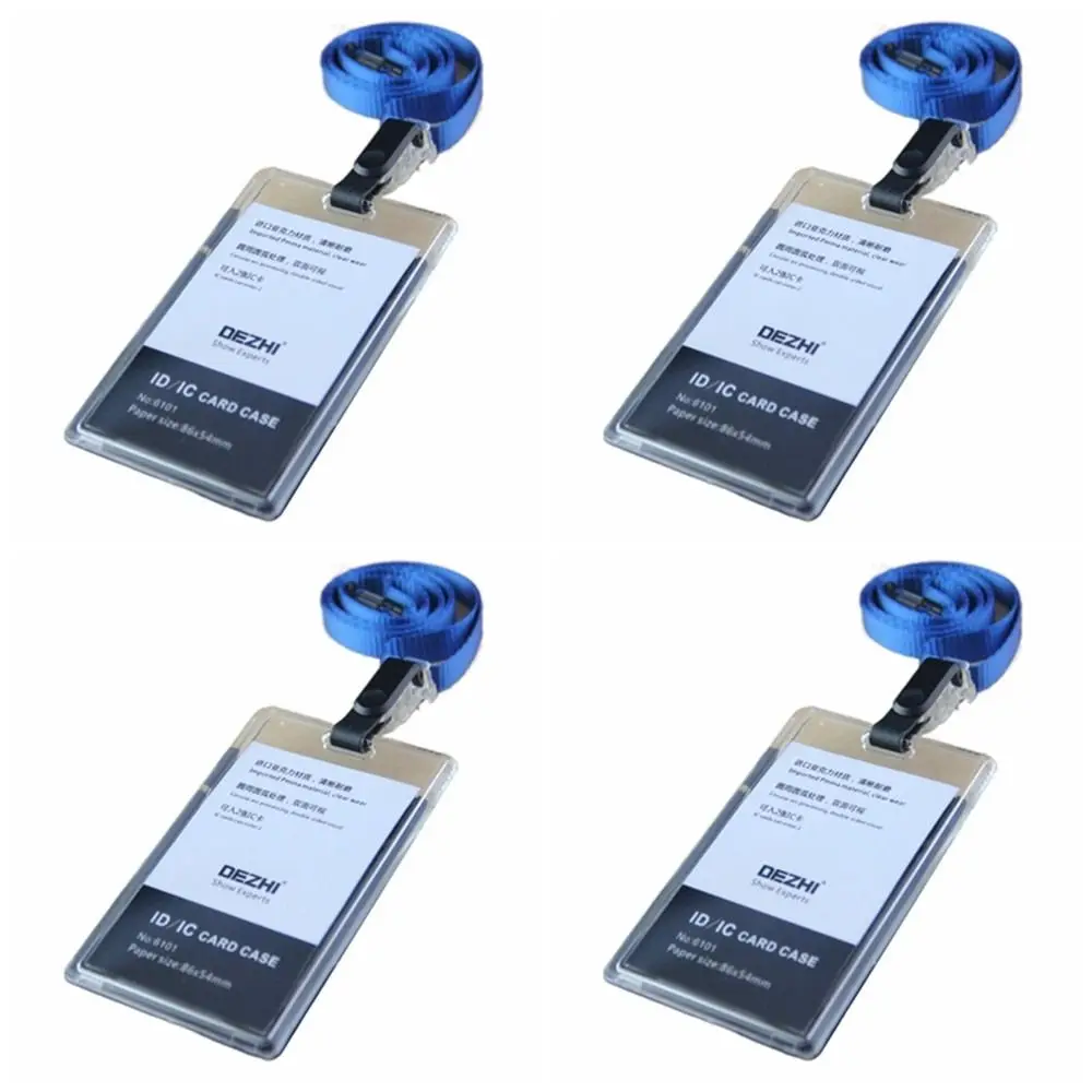

Work Identity ID Card Holder Employee Card with Lanyard Business Card Holder Neck Straps Adjustable Name Card Cover
