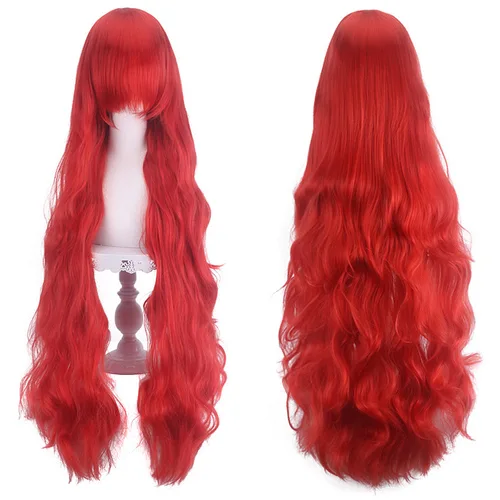 Imagen 2 del producto Peluca COS de pelo largo y rizado con varios colores a elegir. Peluca rizada de onda grande estilo niña peluda Peluca de fibra sintética
