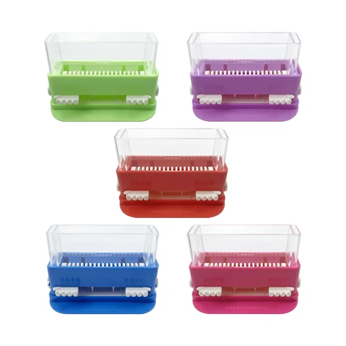 Imagen 2 del producto Dispensador de microaplicadores dentales, caja de almacenamiento desechable para cepillos, organizador de puntas de algodón, contenedor, herramienta de dentista
