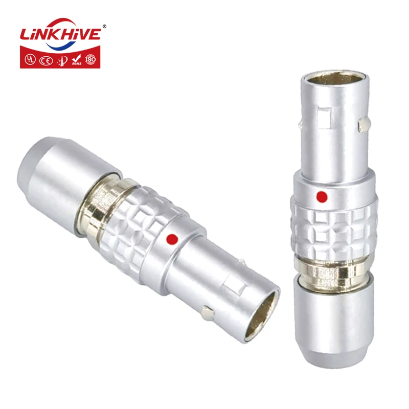 Push-pull Self-locking Short Straight Plug DGG 0B 2 3 4 5 6 7 9 12 Cable Clamps 32 42 52 56 Compatible with LEMO JGG Connector