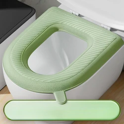 EVA Toilet Seat Cover Waterproof Warm WC Mat Bathroom Accessories Organization Universal Lid Bowl Case Portable Home Winter