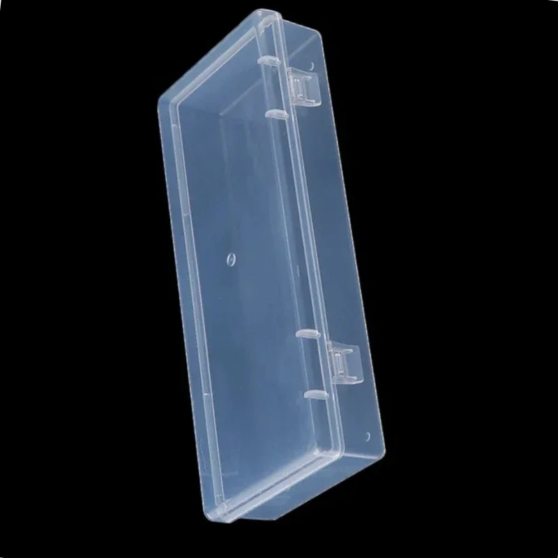 

Прозрачная пластиковая коробка, прямоугольная полупрозрачная упаковочная коробка, органайзер для хранения, пылезащитный прочный прочный контейнер для ювелирных изделий