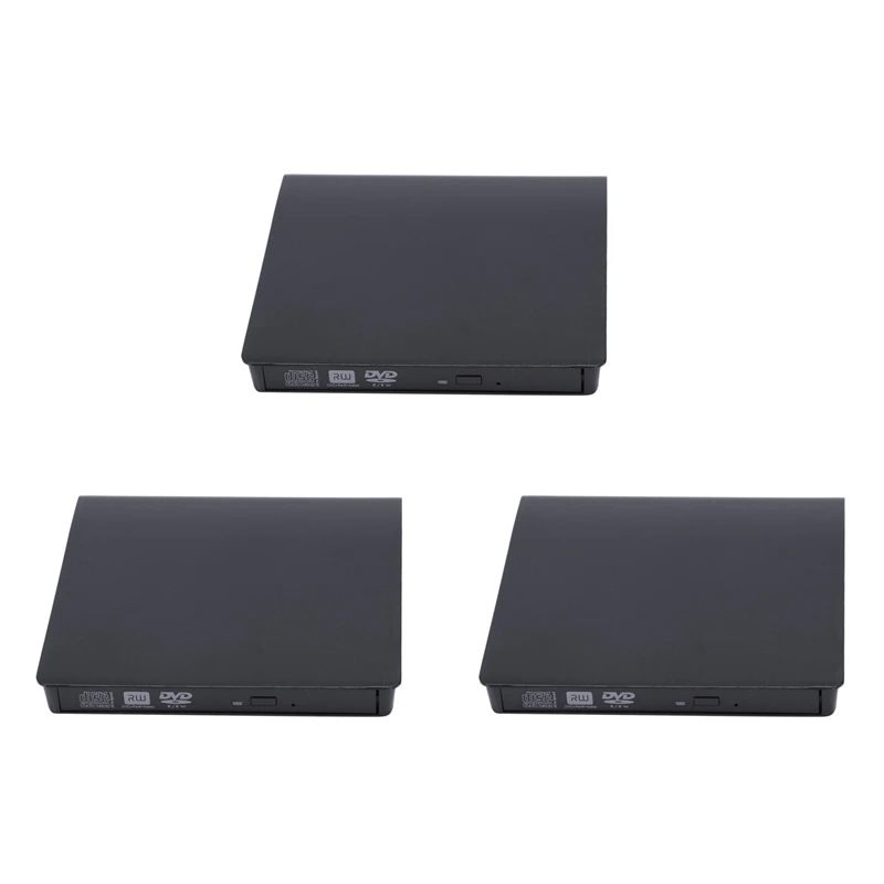 

2025 New-3X USB 3.0 Внешний мобильный чехол для 12,7 мм SATA CD DVD BD-ROM BD-RE Drive BK Полезный