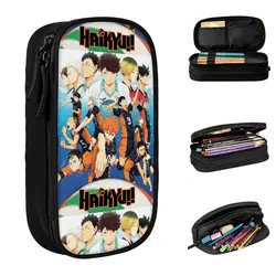 Haikyuu Volleyball Japan Full Team Anime Pencil Case Pencil Pouch Pen for Girl Boy Big Capacity Bags School Supplies Accessories