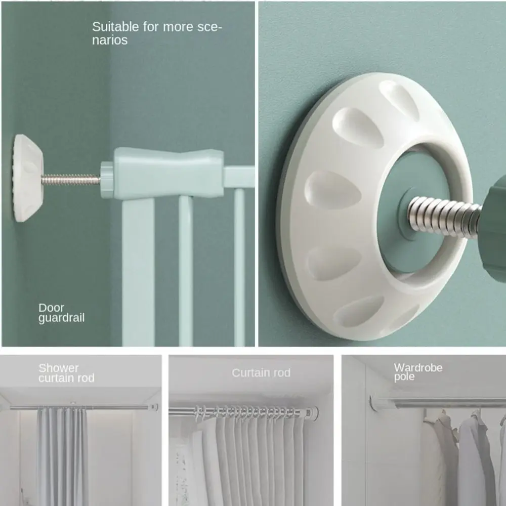 Новые силиконовые накладки на стену, безопасность без перфорации, дверной забор, портативный дверной забор, аксессуары, настенный фиксатор, безопасность для детей и домашних животных