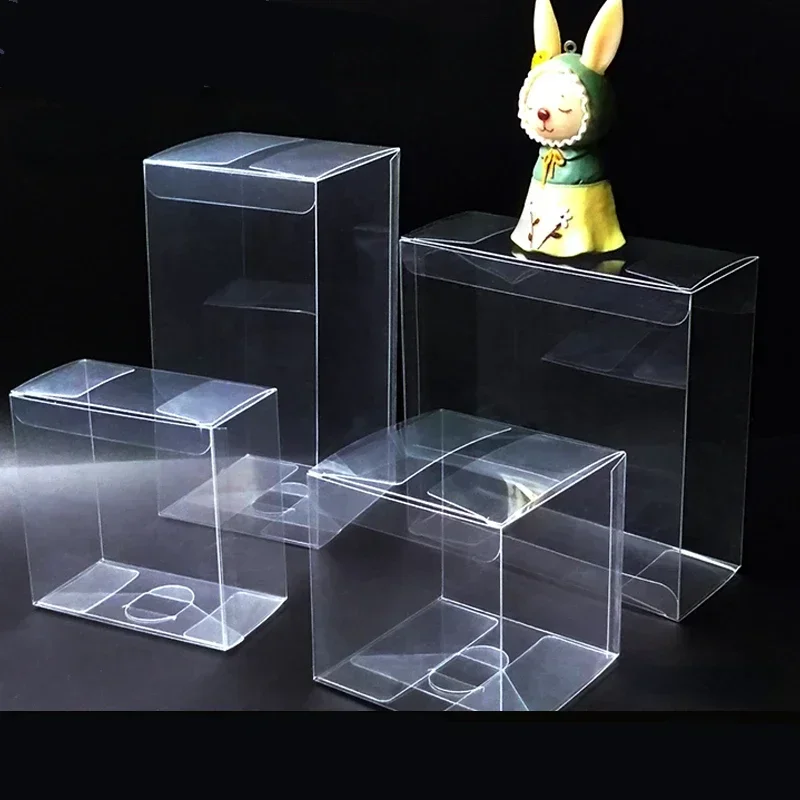 

20/50PCs PVC Square Clear Candy Gift Box Chocolate Candy Boxes Jewelry Storage Boxs Wedding Christmas Packaging Gift Boxs