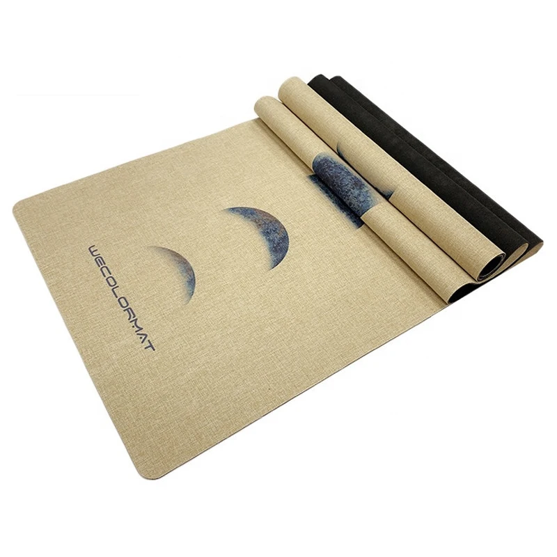 New Style Custom Eco Pvc Jute Natural Rubber Yoga Mat