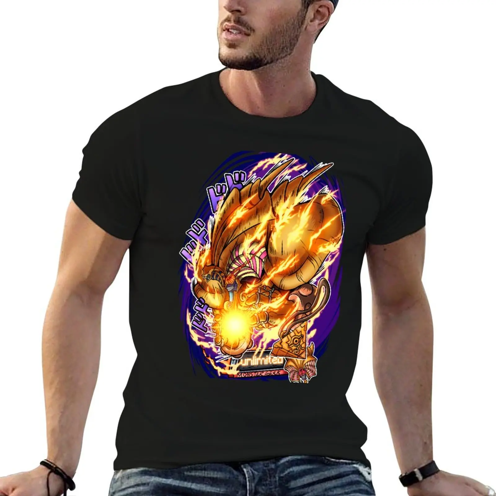 Camiseta Exodia el prohibido, camiseta de anime, Camiseta de algodón, camisetas de anime para hombre