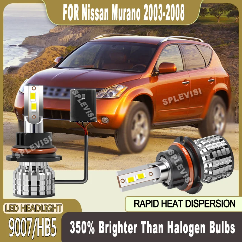 

Shock-proof Beam Stability waterproof and dustproof 6000K 9007/HB5 LED Headlight For Nissan Murano 2003 2004 2005 2006 2007 2008