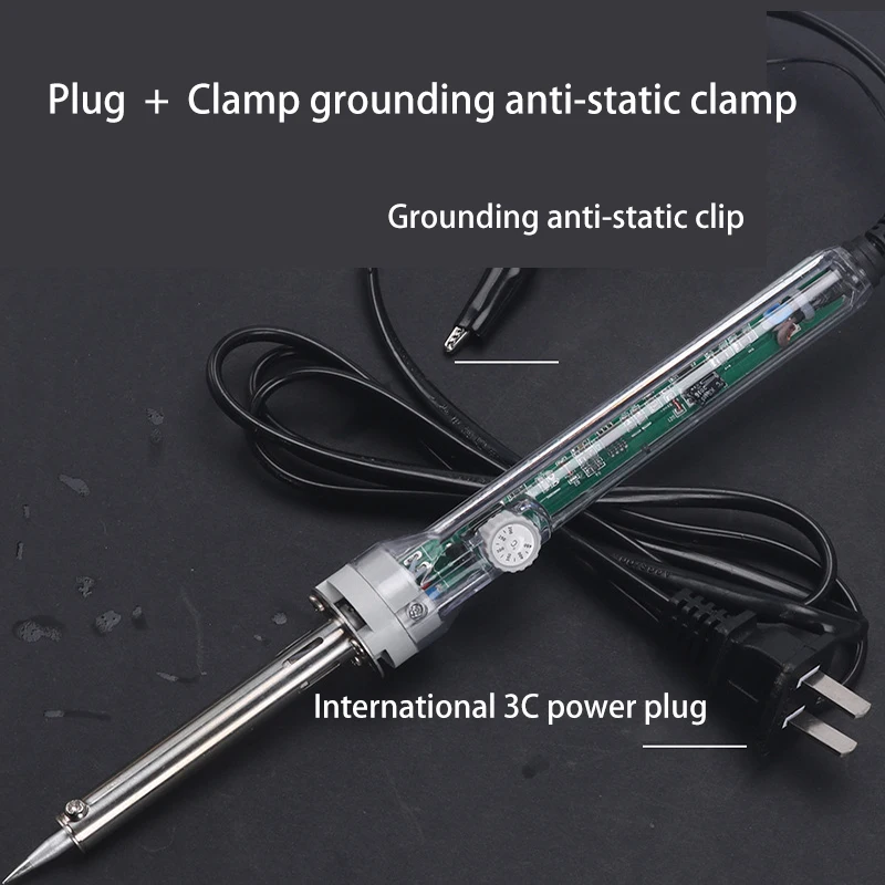 905C Adjustable Constant Temperature Welding Solder Electric Soldering Iron 60W International 3C Plug Welding Repair tool