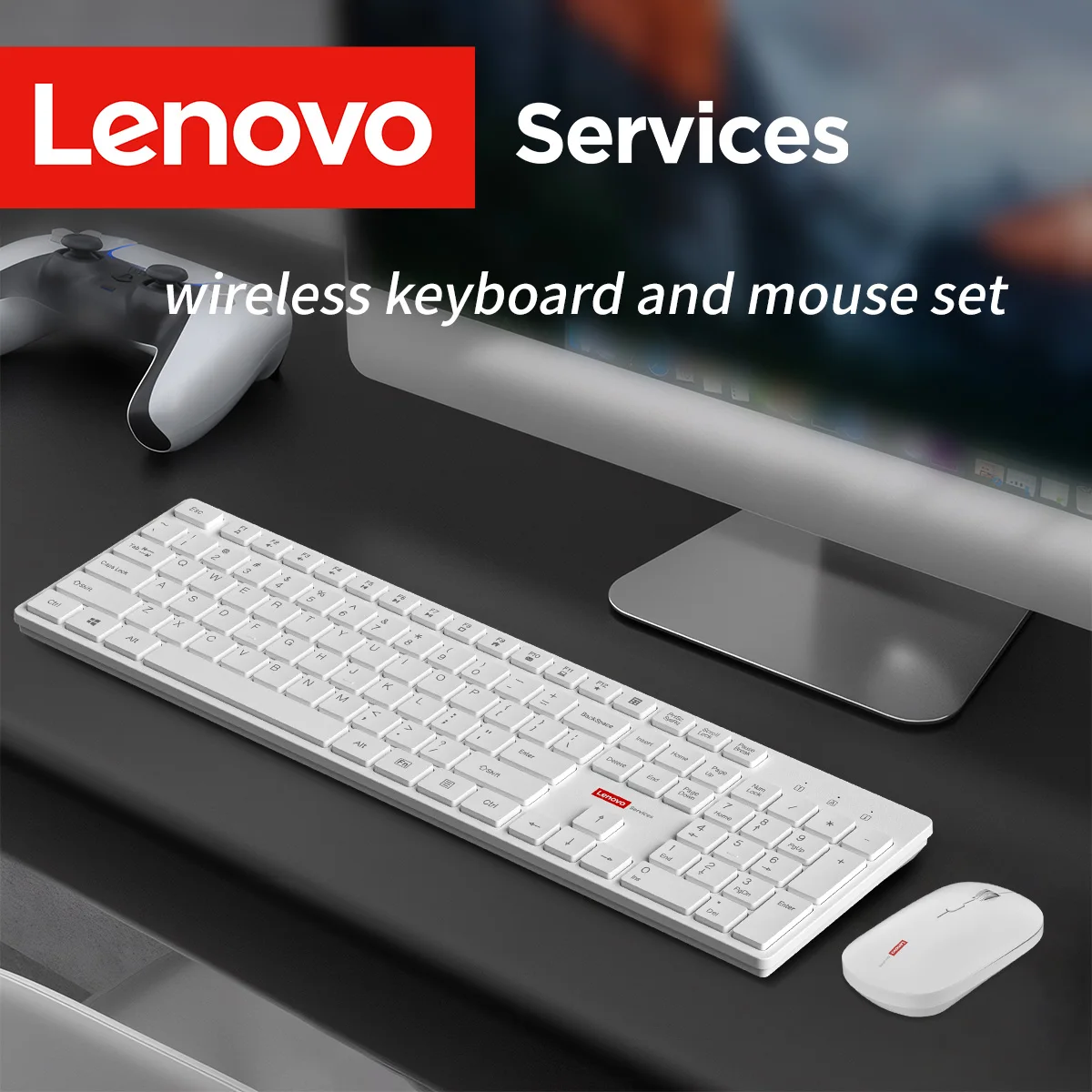 

Проводная мышь и клавиатура Lenovo, классическая черная офисная мышь для домашнего использования, 104-клавишная бесшумная и тихая клавиатура, комбинированная для ноутбука