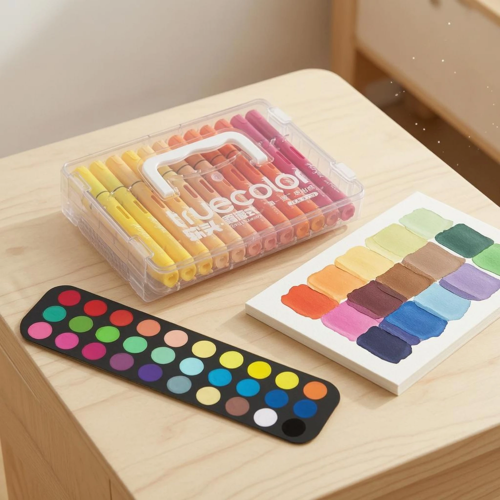 36 Pieces Acrylic Marker Set Fine Soft Tips 36-Piece Marker Set Sketch Pens Direct-Liquid Art Supply for Drawing, Coloring