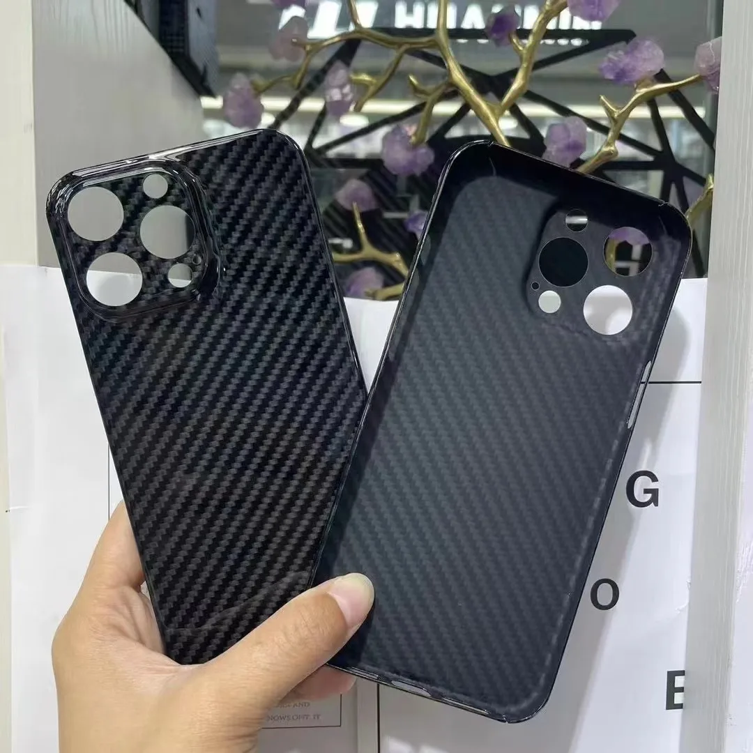 

Rrue Carbon Fiber Case for IPhone 15pro IPhone 15pro max Slim Shockproof 15pro Case Glossy Carbon Fiber Case