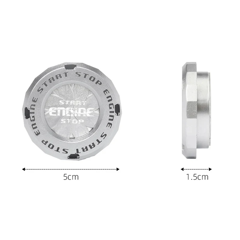 جديد سيارة موتو محرك بدء زر التوقف غطاء مفتاح إشعال شفرة من نوع تدوير غطاء للحماية الداخلية لاصقة تزيين