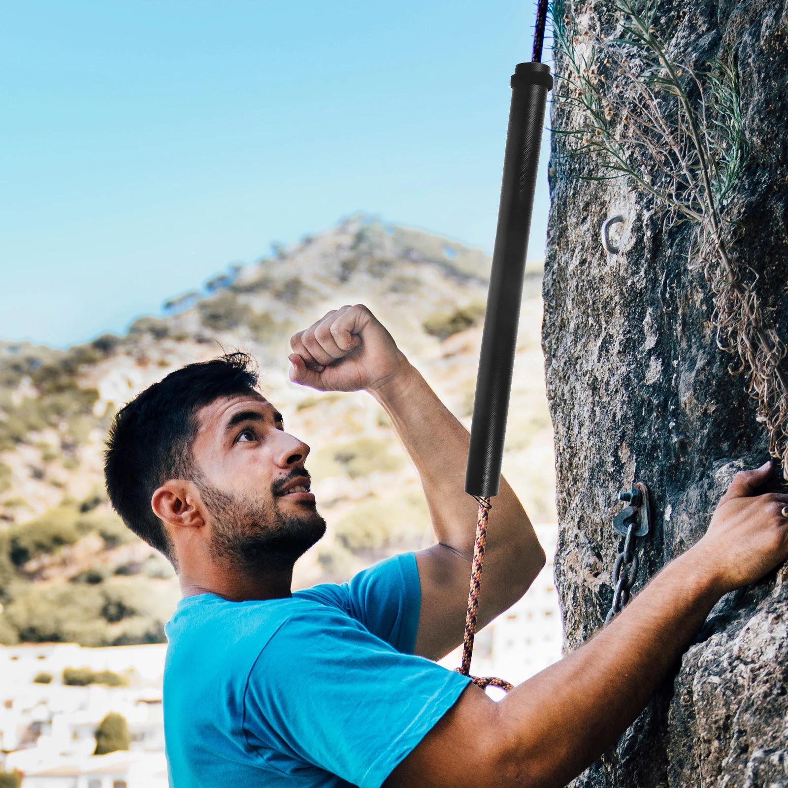 

Safety Rope Cover 50cm Black Wear Resistant Lightweight Durable Climbing Equipment Rope Protector Mountaineering