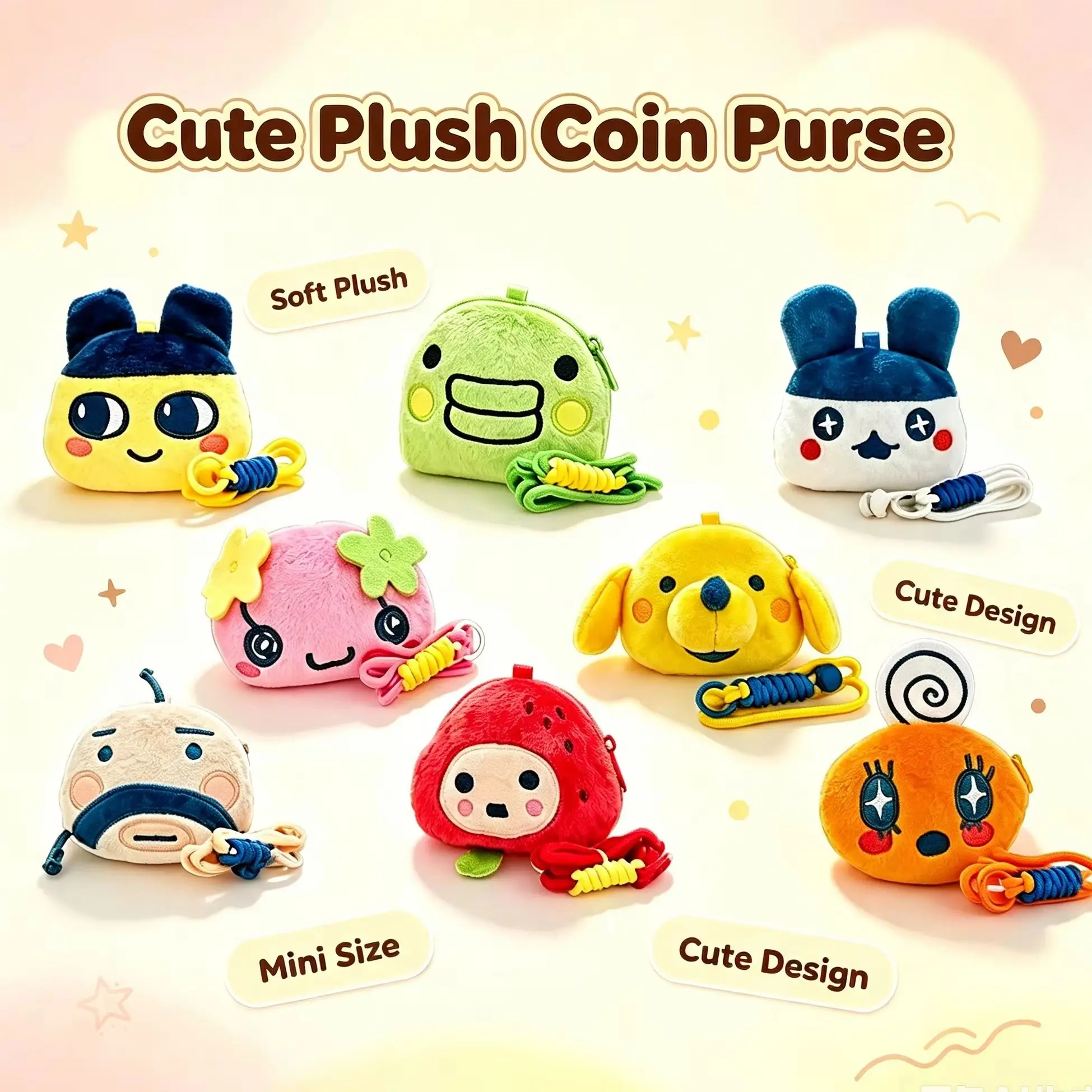 Hero Toys Tamagotchi Series: Chibi Kuchi, Big Mouth Kuchi, Headphone Pouch, Coin Purse