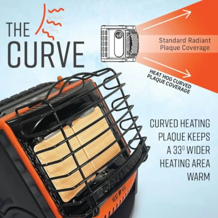 الحرارة خنزير 18000 وحدة حرارية بريطانية المحمولة البروبان مشع الفضاء سخان داخلي في الهواء الطلق المرآب التخييم الرياضة في الهواء الطلق القوارب RVs إمالة Desi #5