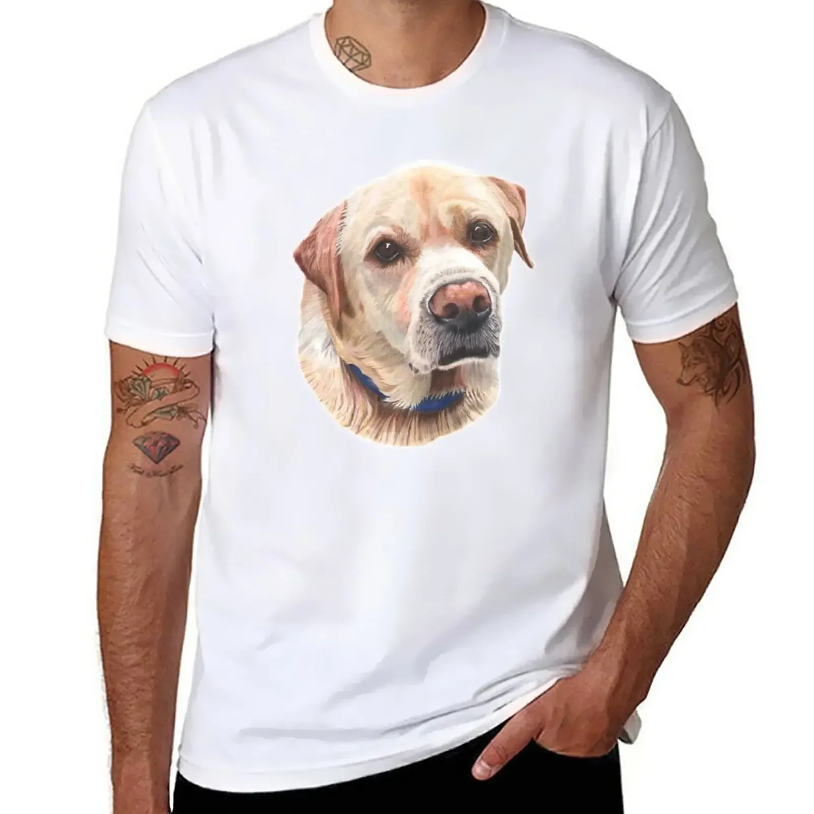 Yellow Labrador T-Shirt funnys customs blacks mens clothes