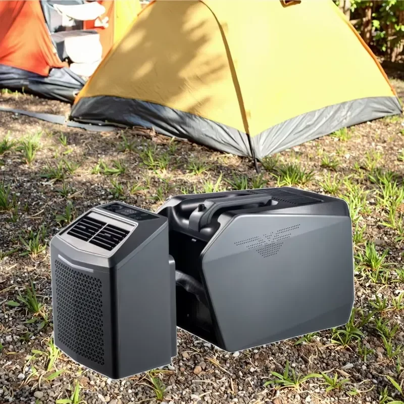 

Portable Mini AC Air Conditioning Cooler Hand-Held for RV Small Travel Tent Car for Home Hotel Made of Durable Plastic