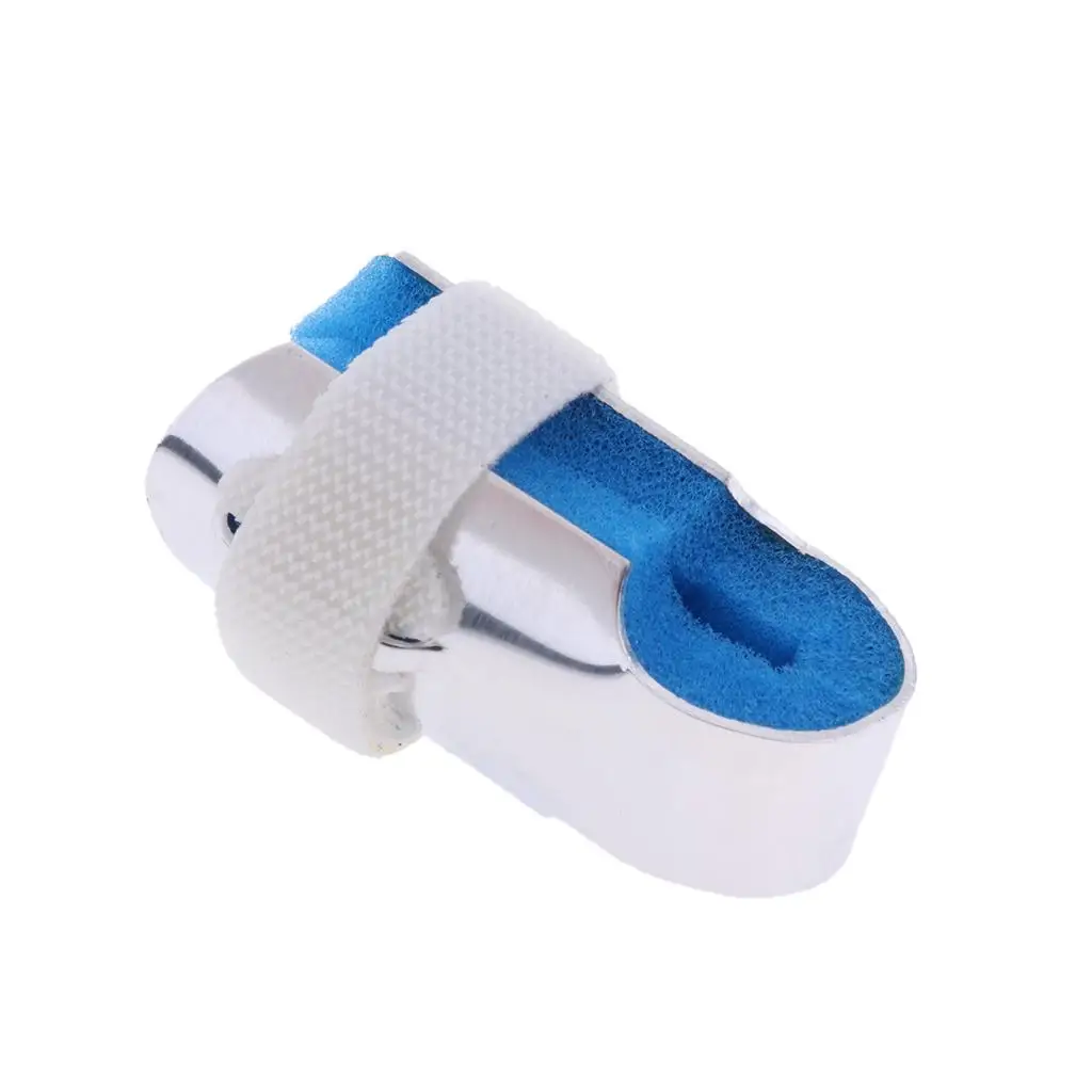 Finger Splint with Dual Straps Aluminum Alloy Support for Trigger Finger and Broken Joints Immobilizer