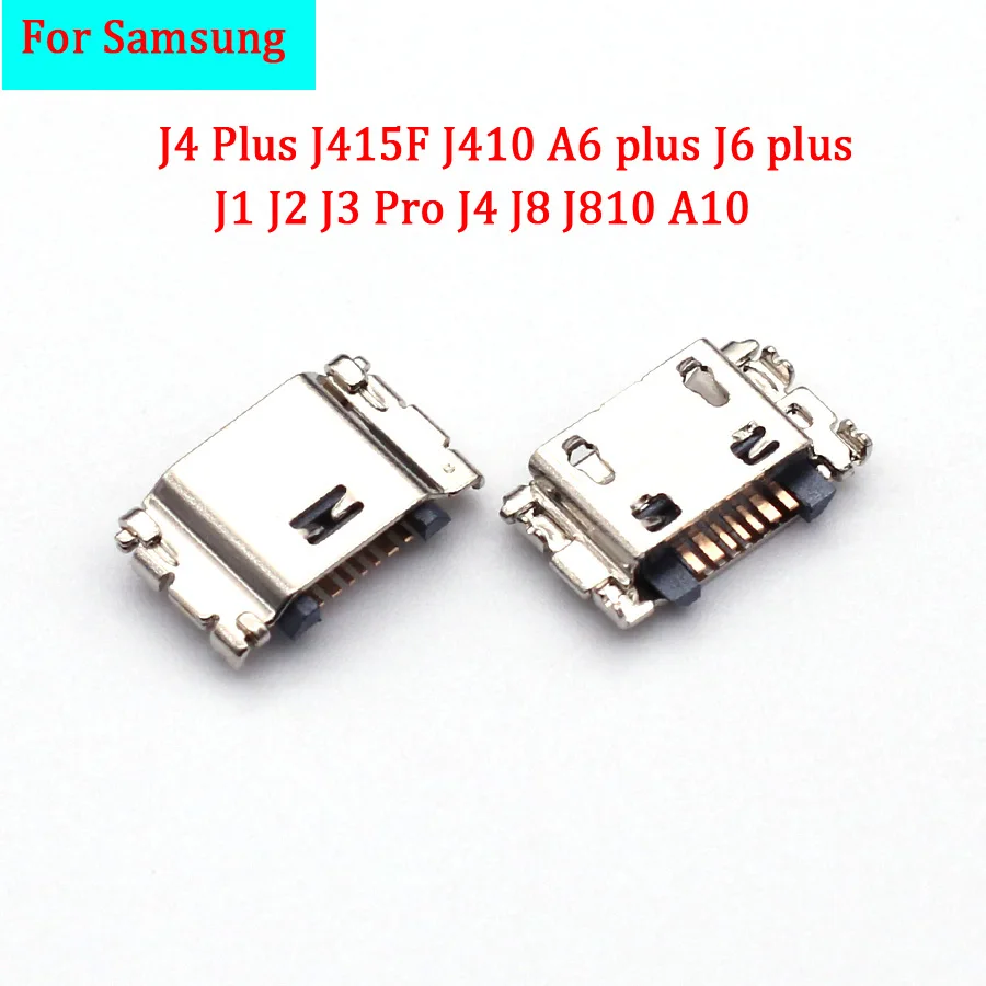 Conector de puerto de carga USB para Samsung J4 Plus, J415F, J410, A6 plus, J6 plus, J1, J2, J3 Pro, J4, J8, J810, A10, 5-20 unidades