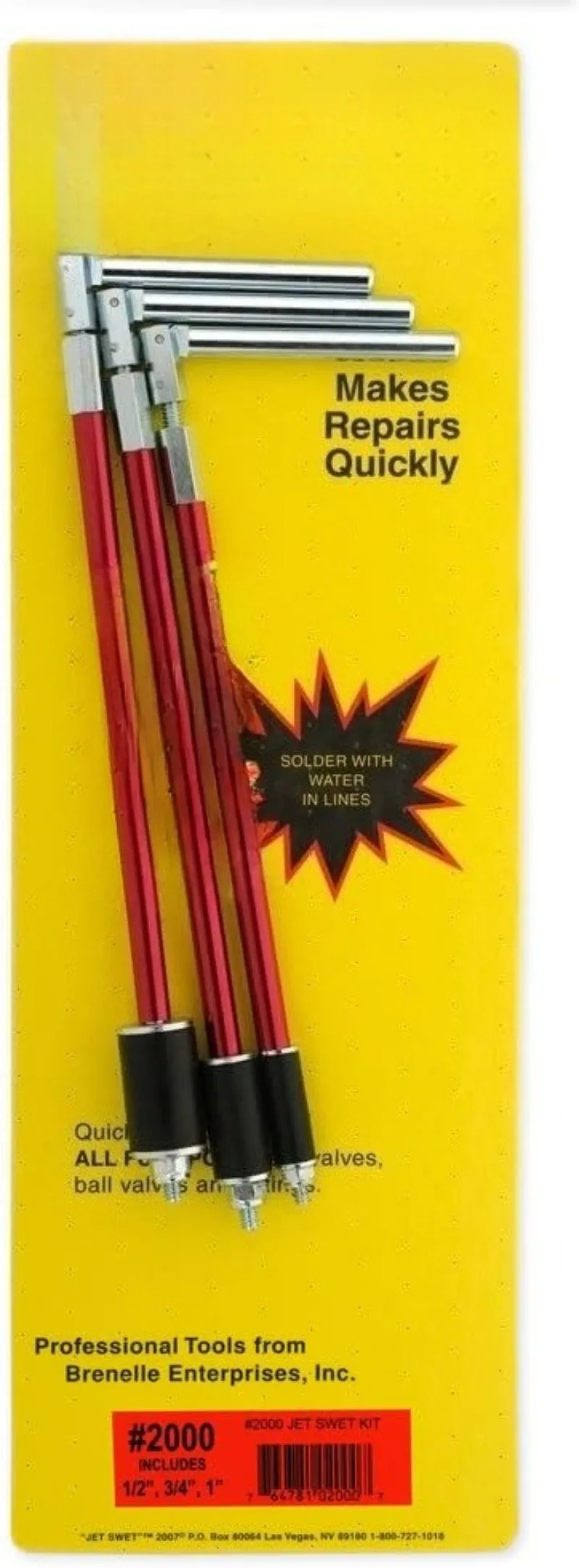 

2000 Kit - Water Stopper for Pipes 1/2", 3/4", 1" - 3 Tools, Heavy Duty Plumbing Plugs for Fast Copper PVC Water Line R