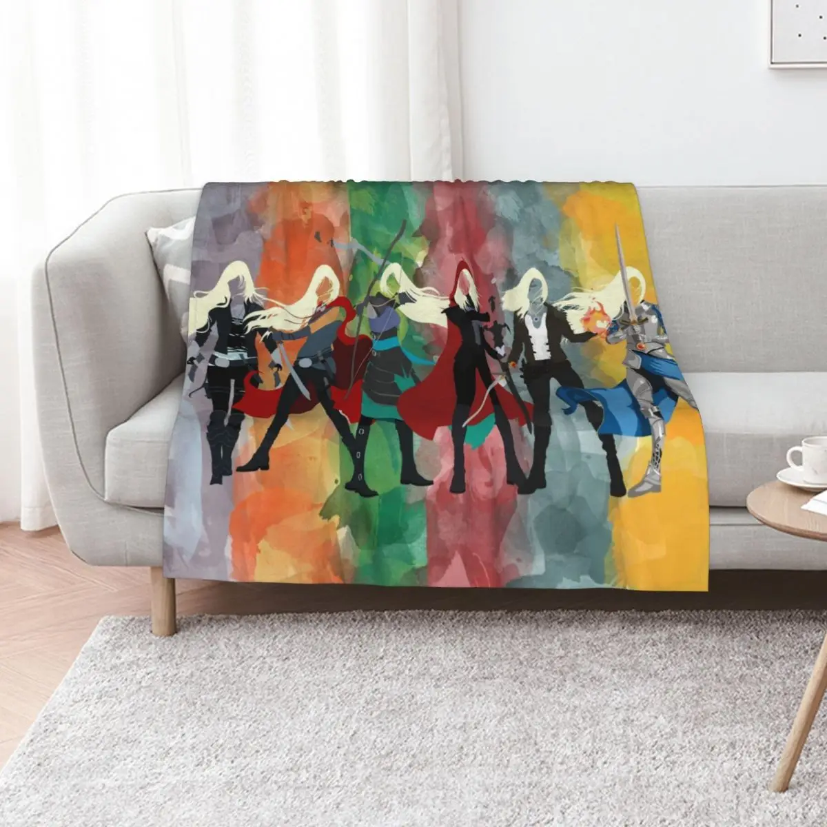 Throne of Glass Series Watercolor Throw Blanket Polar Blankets For Baby Luxury Designer Heavy Softest Quilt Blankets