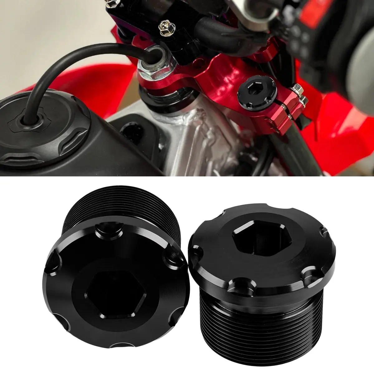 For Honda CRF110F 19-24 Accessory BILLET FORK CAPS