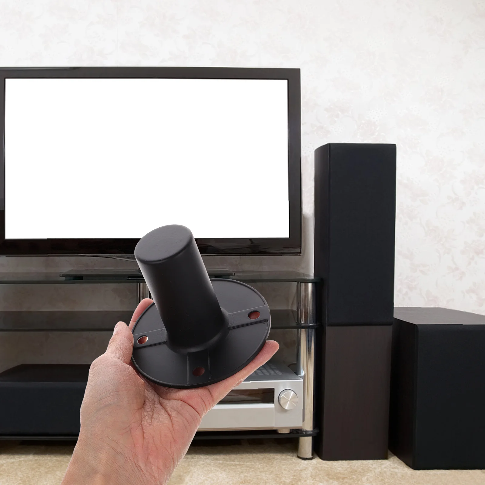 2개 스피커 스탠드 라우드스피커 베이스 무거운 장비용 금속 지지대 실내 공연용 알루미늄