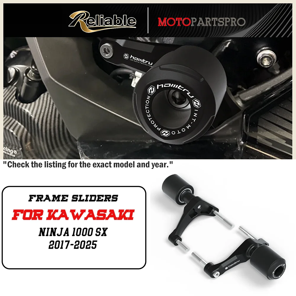 

For KAWASAKI Ninja 1000 SX 2017-2025 Motorcycle Falling Protection Engine Frame Slider Fairing Guard Crash Pad Side Protector
