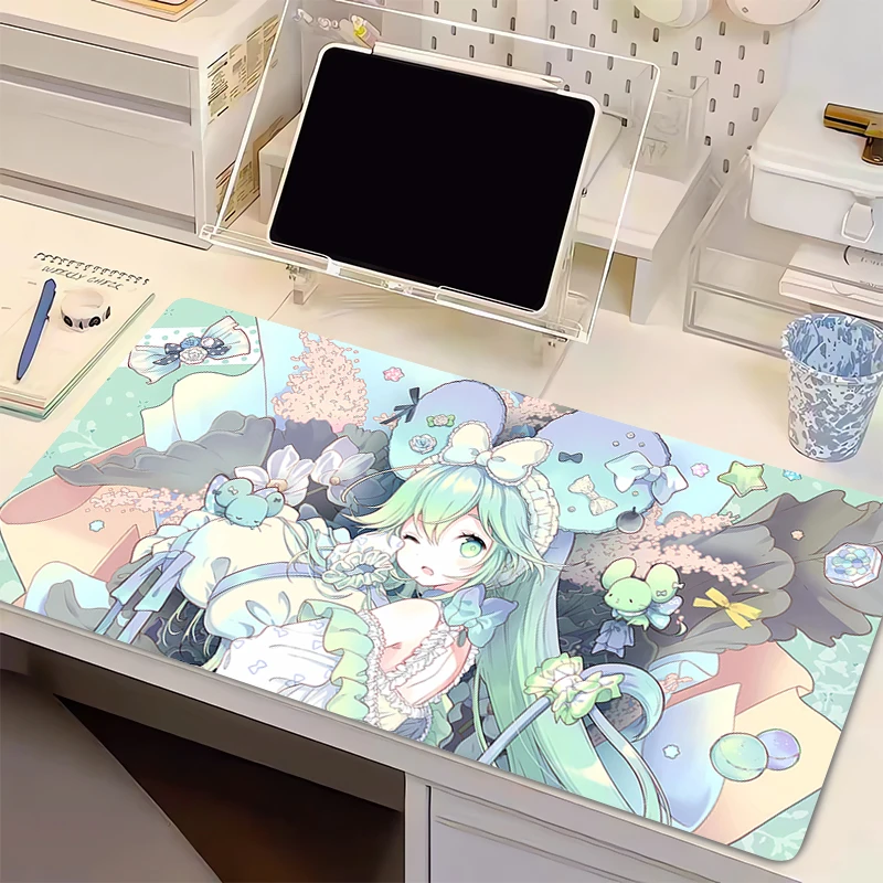 게이밍 키보드 러그 노트북 애니메이션 섹시 소녀 마우스 패드 사무실 PC 귀여운 핑크 확장형 데스크 마우스 매트 PC 게이머 캐비닛 마우스패드