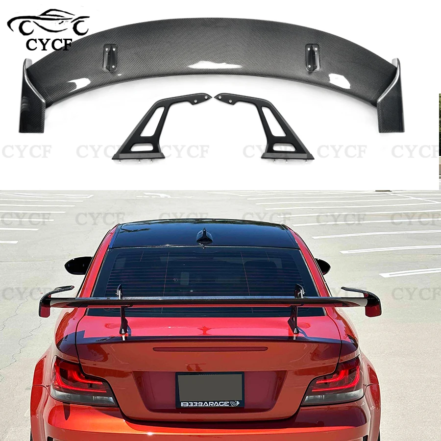 A Style High quality Carbon Fiber Tail fins For BMW M4 Series F82 Car Rear Trunk Spoiler Lip Wing Lip Extension