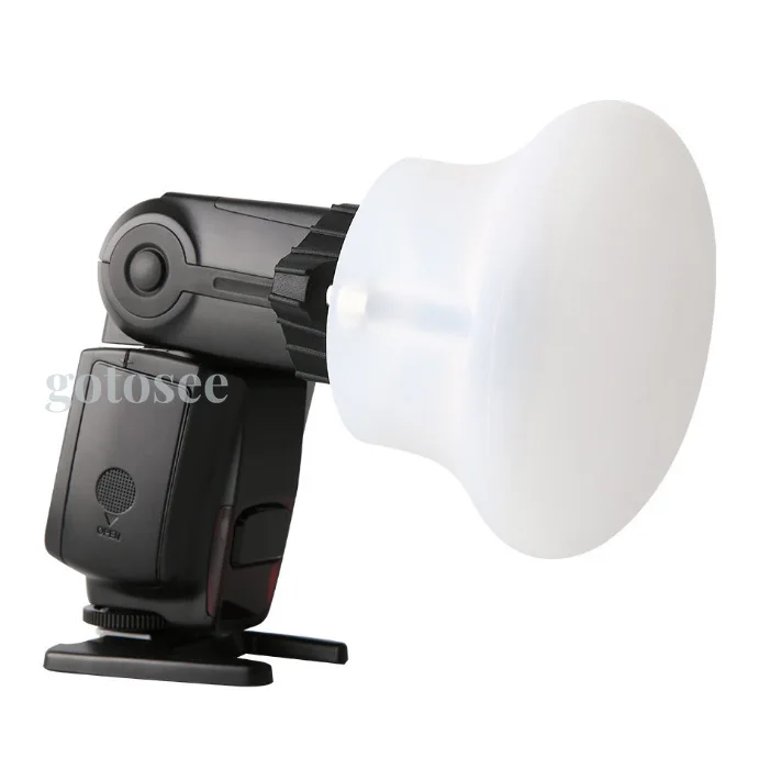 Lamp Base Flash Light Silicone Soft Lampshade Base Grip Connecting Attachment Compatible with MagMod for Speedlite Photo Studio