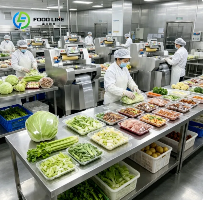 

Automatic Food Cling Film Wrapping Machine Fresh Keeping Packaging Equipment for Food Industry
