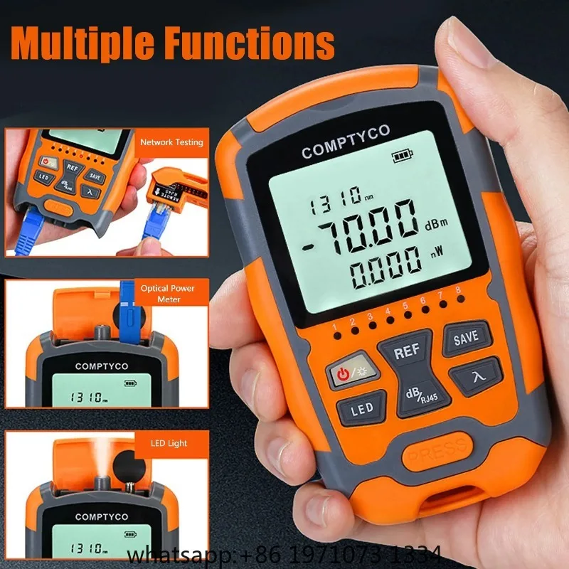 Portable Mini Optical Power Meter & Cable Tester with LED