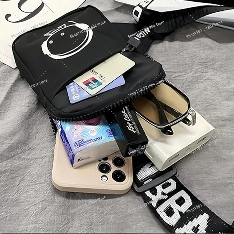 Jujutsu Kaisen Fashion Chest Bags for Men Women Anime Cartoon Printed Shoulder Bags Students Portable Simple Crossbody Pouch